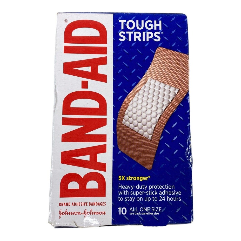 BAND-AID 10Pk Ultra Strong Tough Bandages